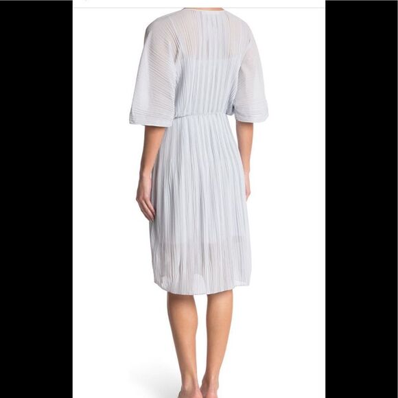 Samsoe Samsoe andine smoked elbow sleeve midi dress size M - Picture 5 of 9